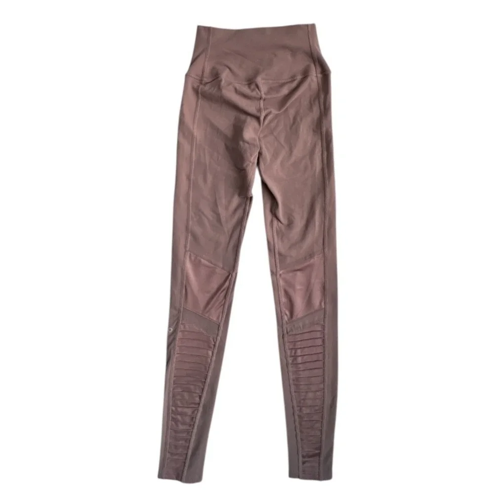 ALO Yoga Leggings Lot 3 Womens XS/XXS High Waist Pink Gray Mesh Panel Set